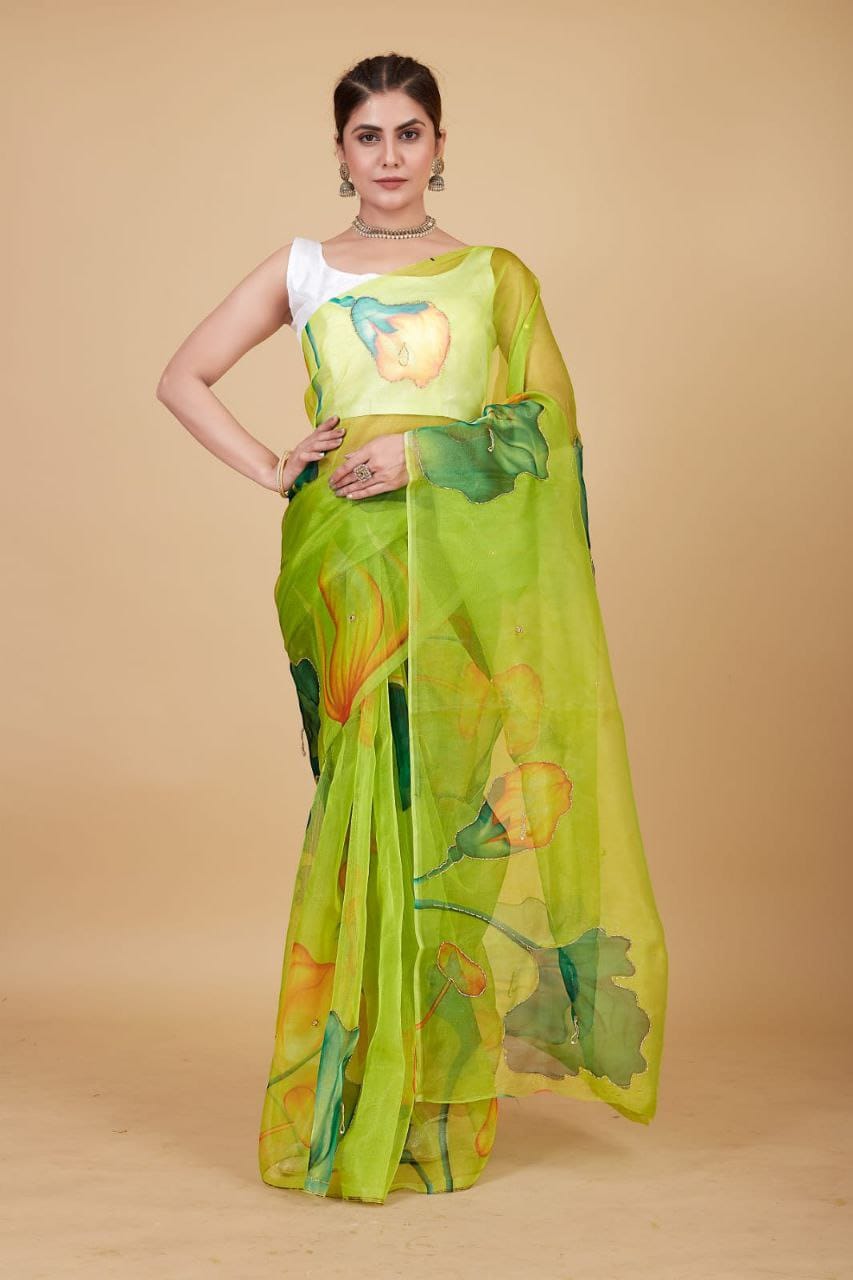 Organza Saree