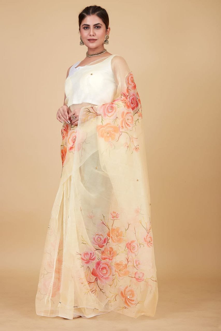 Organza Saree