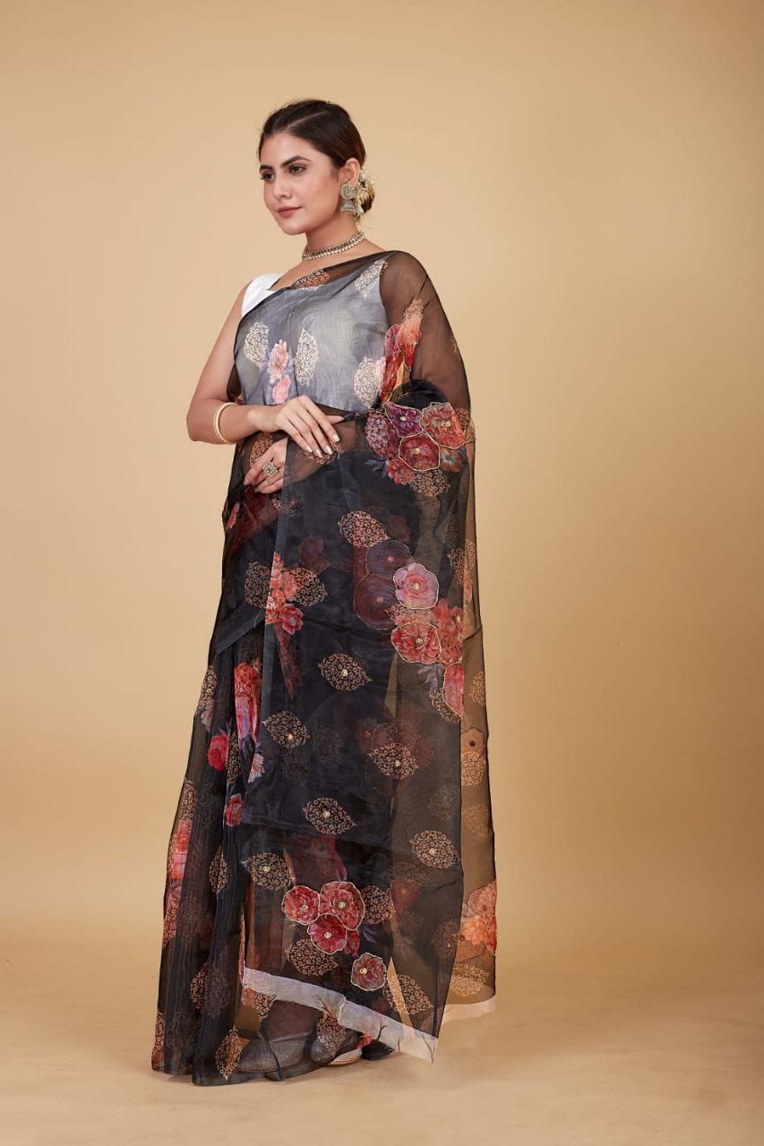 Organza Saree
