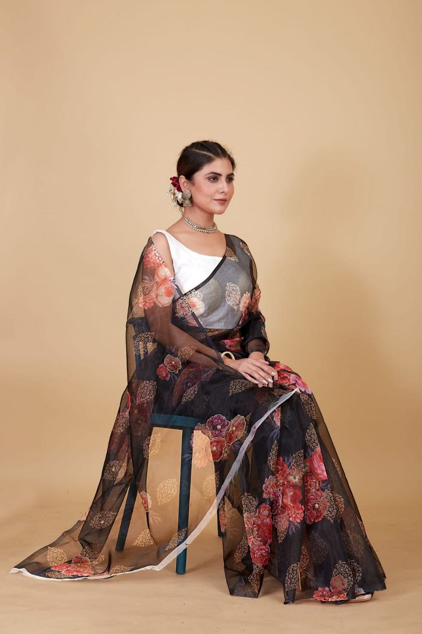 Organza Saree