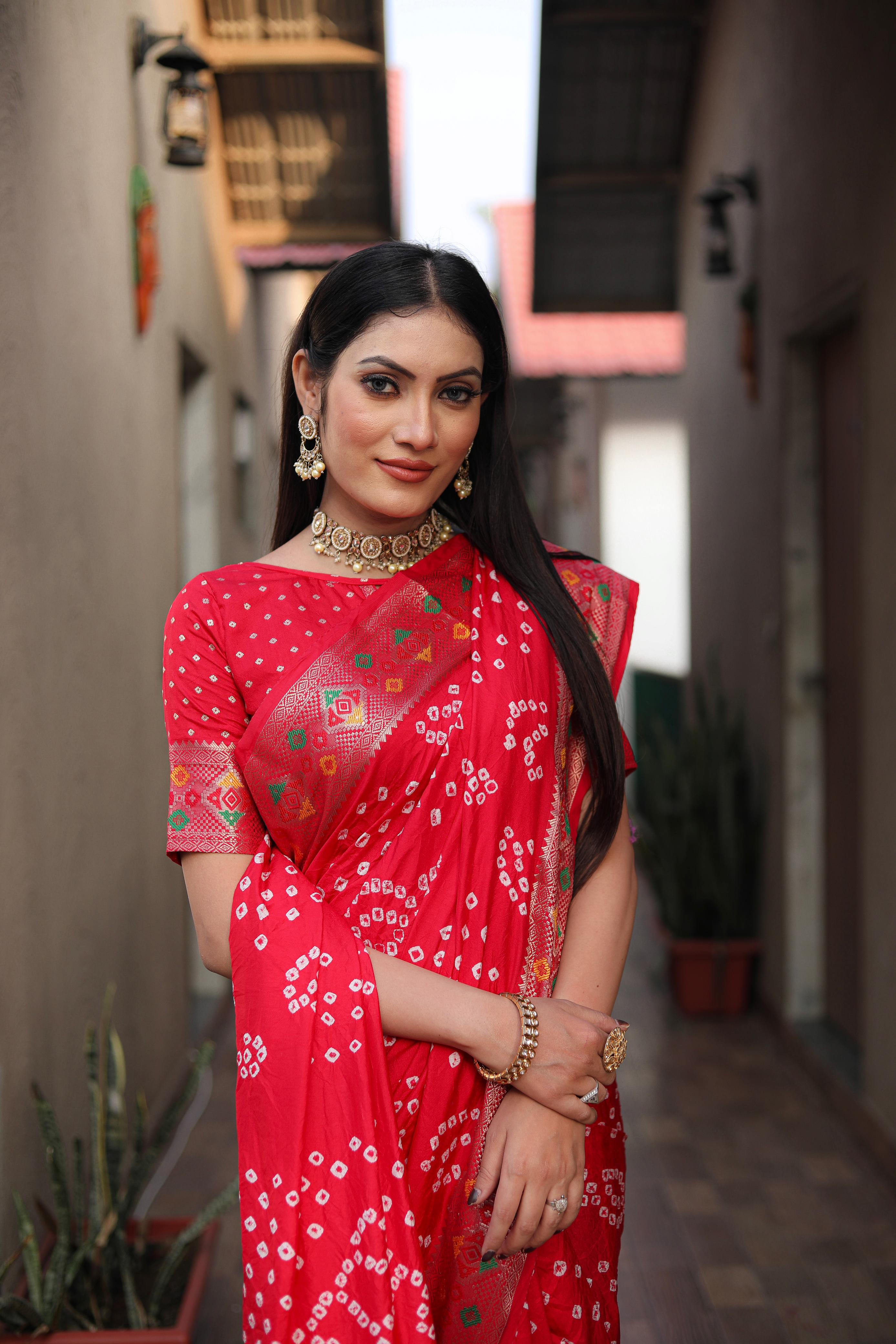 Bandhej Saree