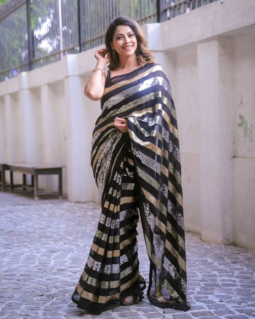 Sequins Saree