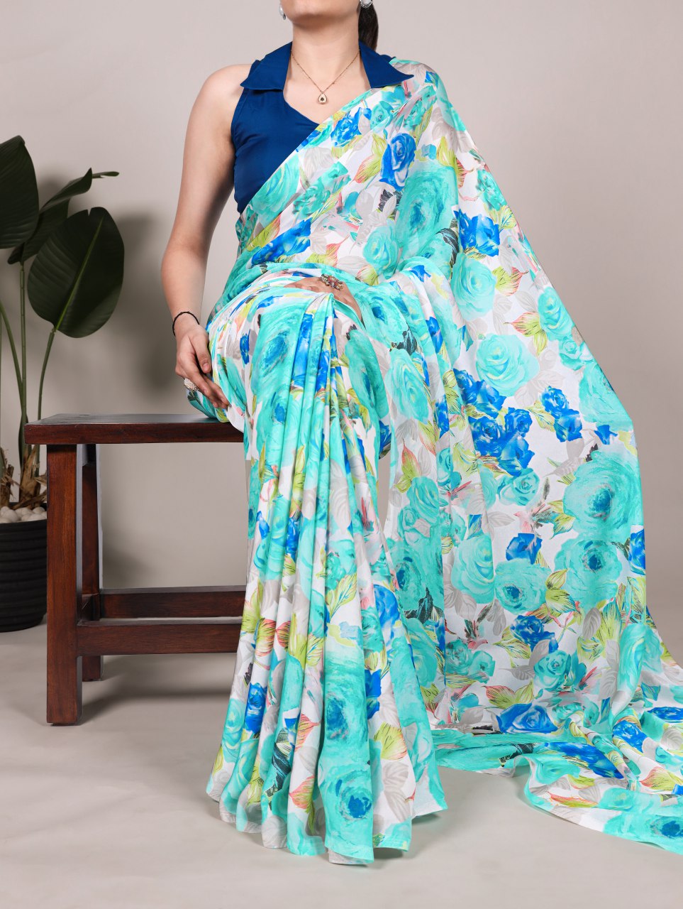 Satin Saree