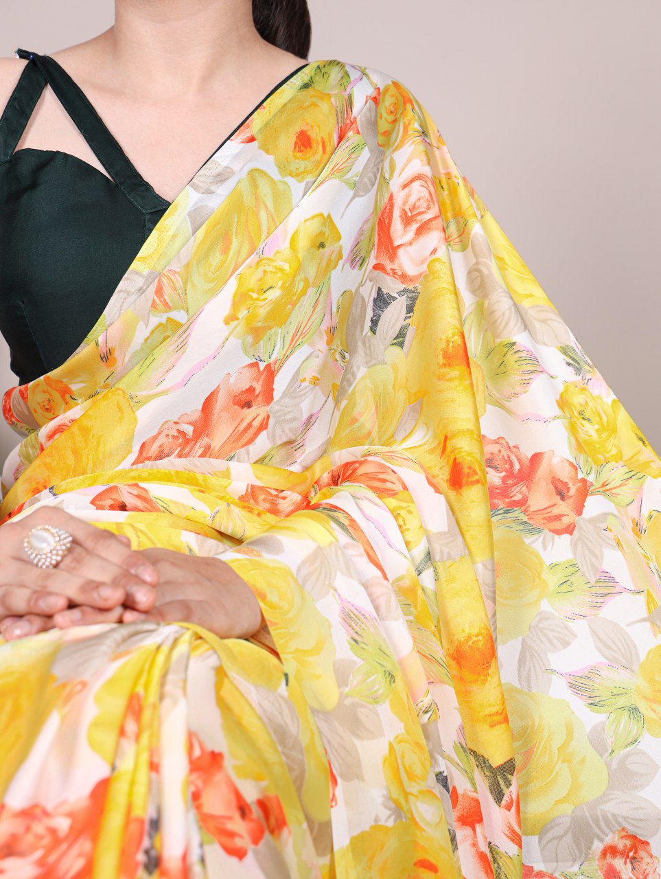 Satin Saree