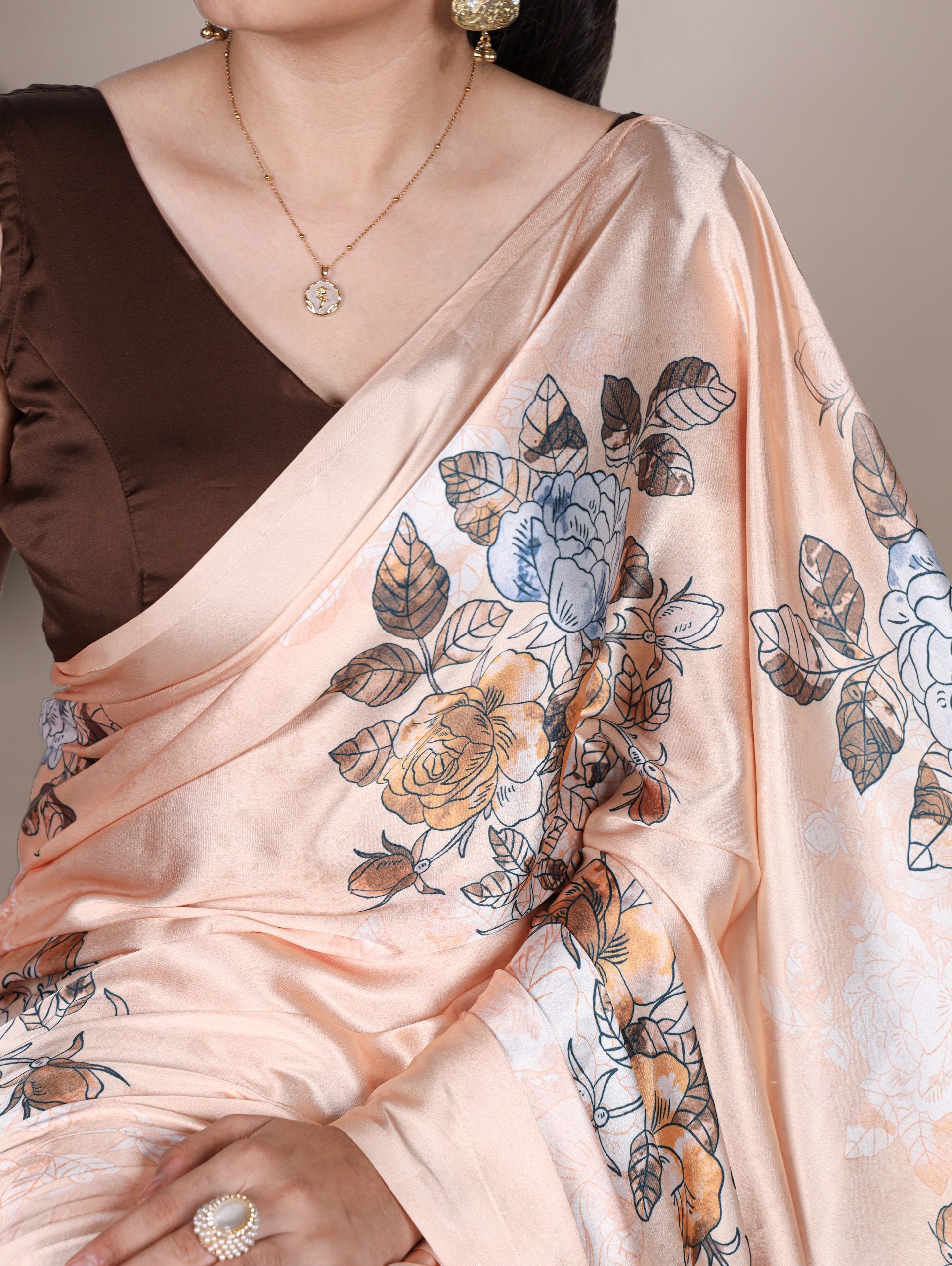 Satin Saree