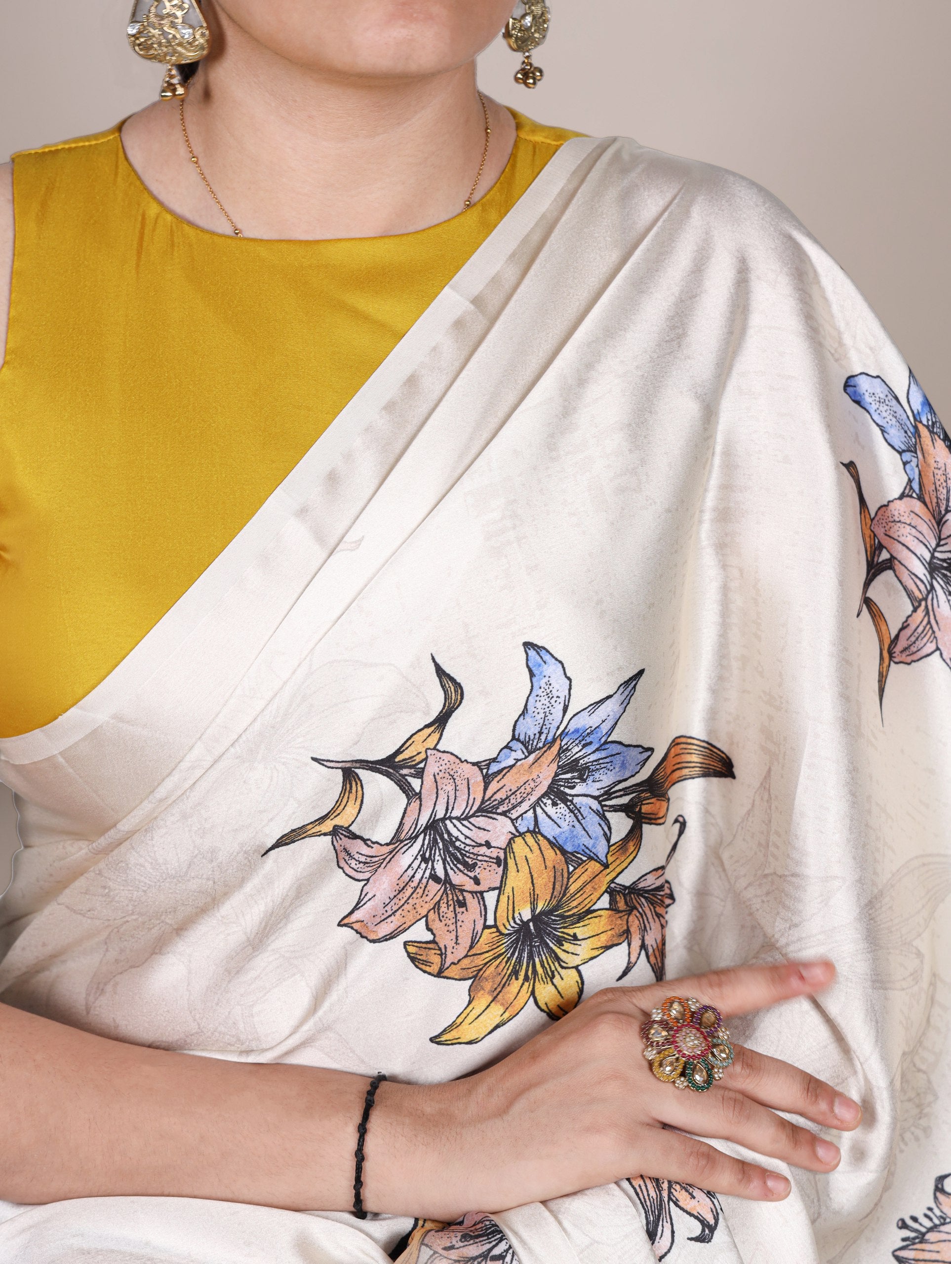 Satin Saree