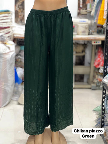 Chikankari Plazzo