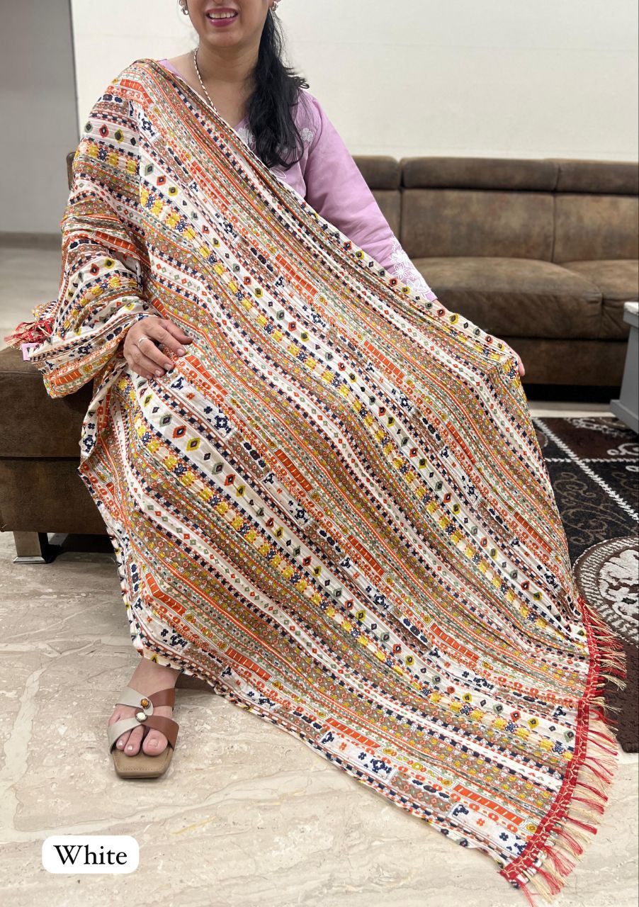Printed Duppata