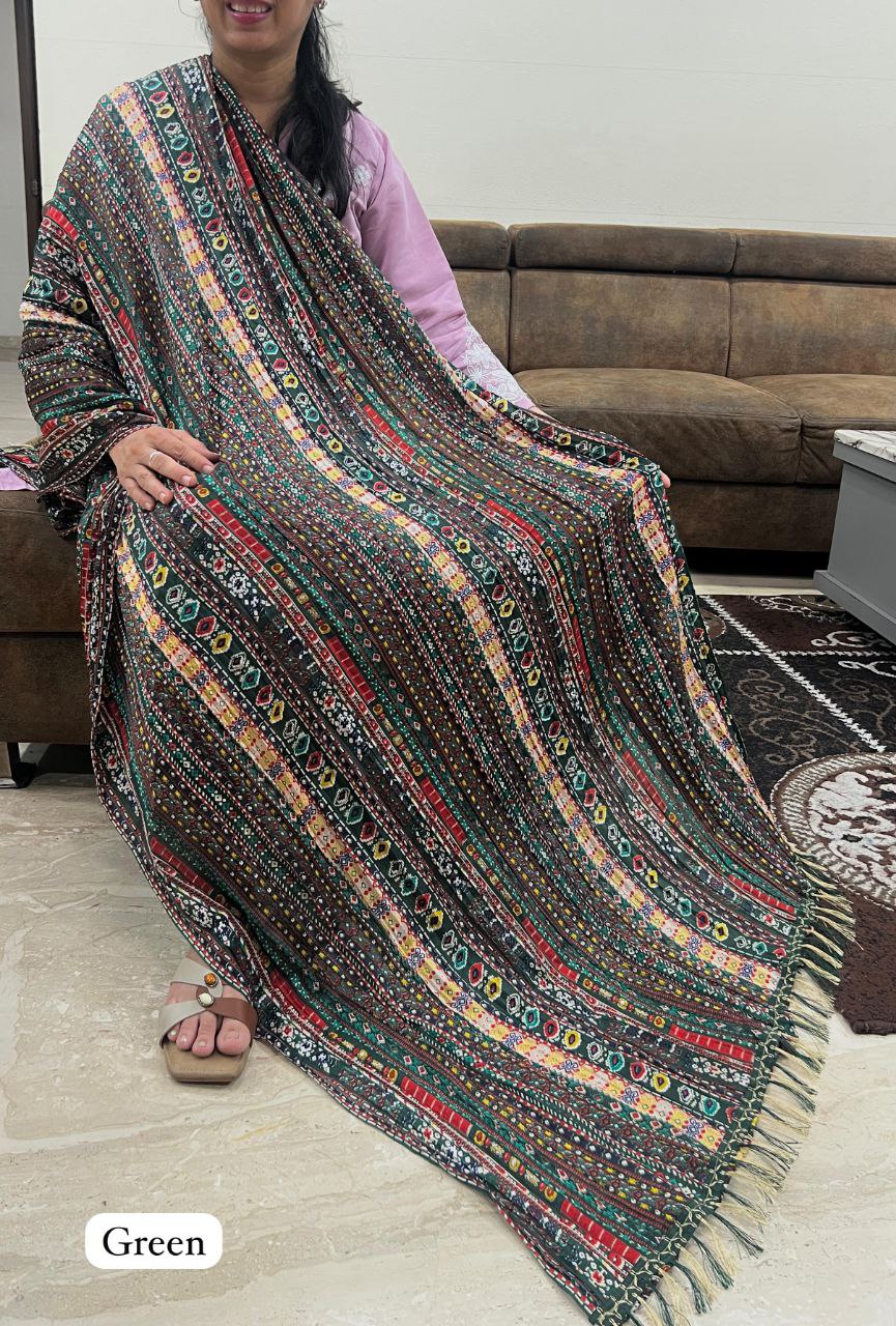 Printed Duppata