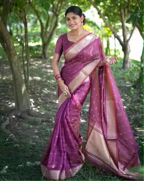 Purple Pure Soft Kalyani Silk Saree Soft Silk Saree Anant Tex Exports Pvt.Ltd..