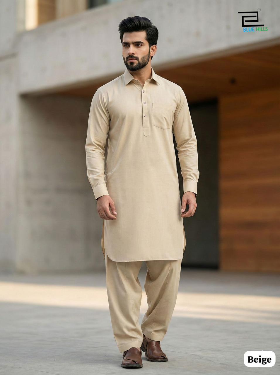 Readymade Premium Cotton Pathani Kurta Pajama