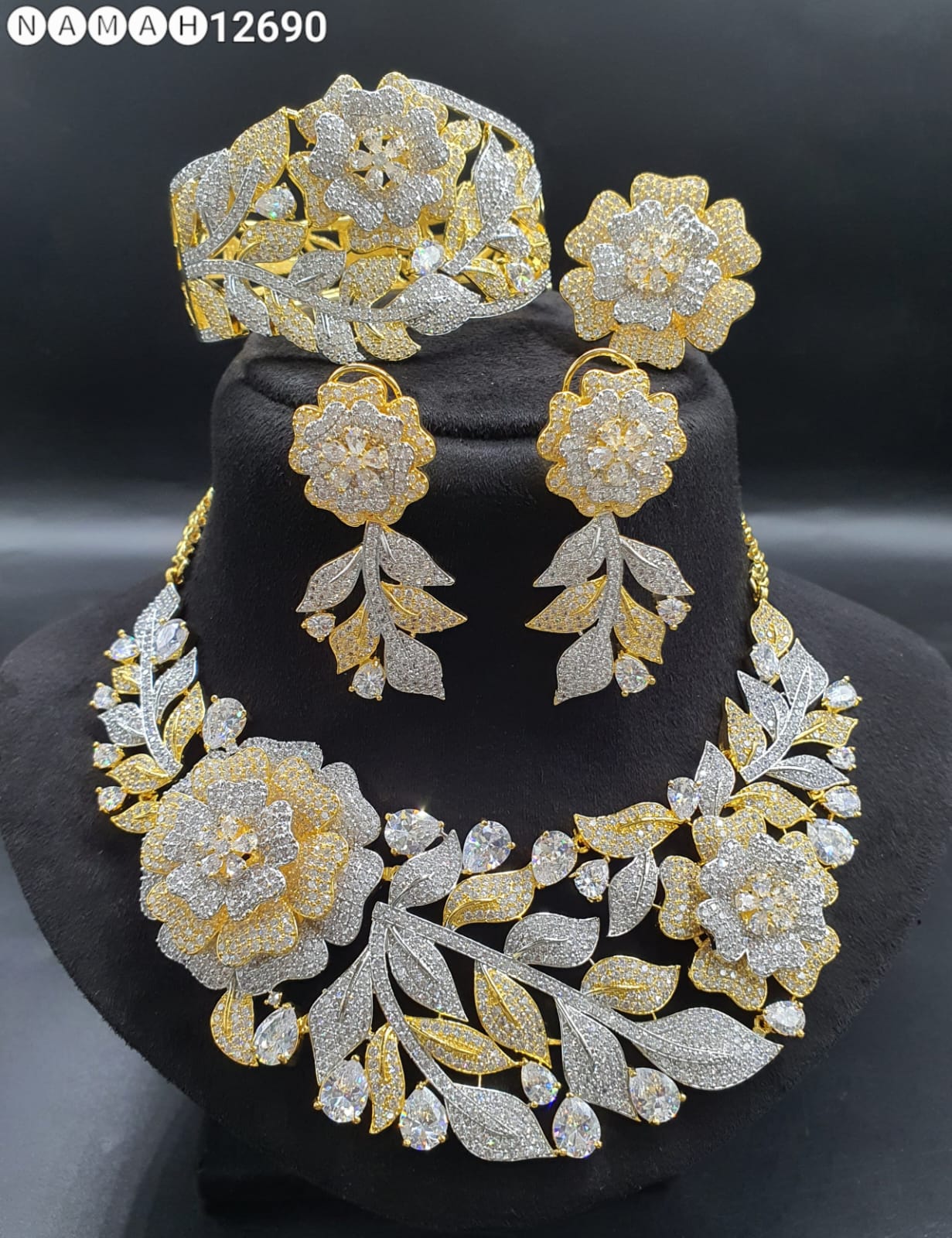 American Diamond Necklace Set
