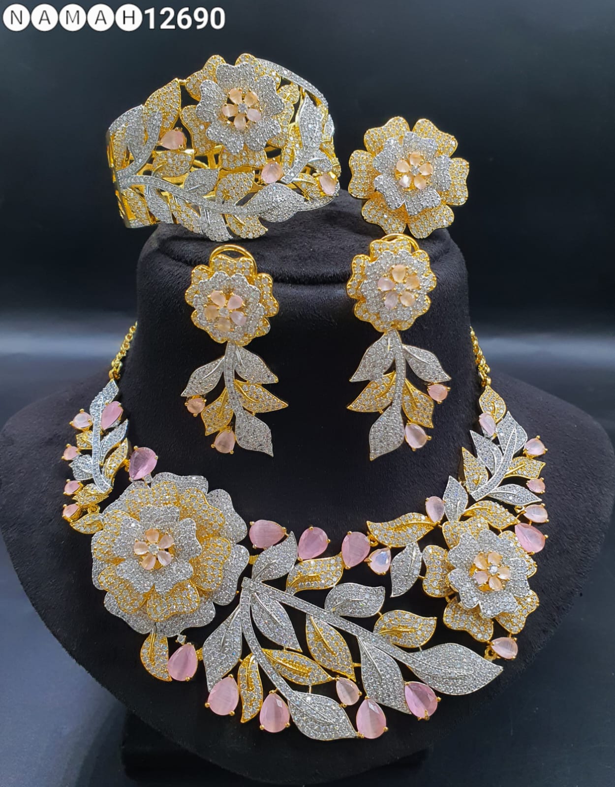American Diamond Necklace Set