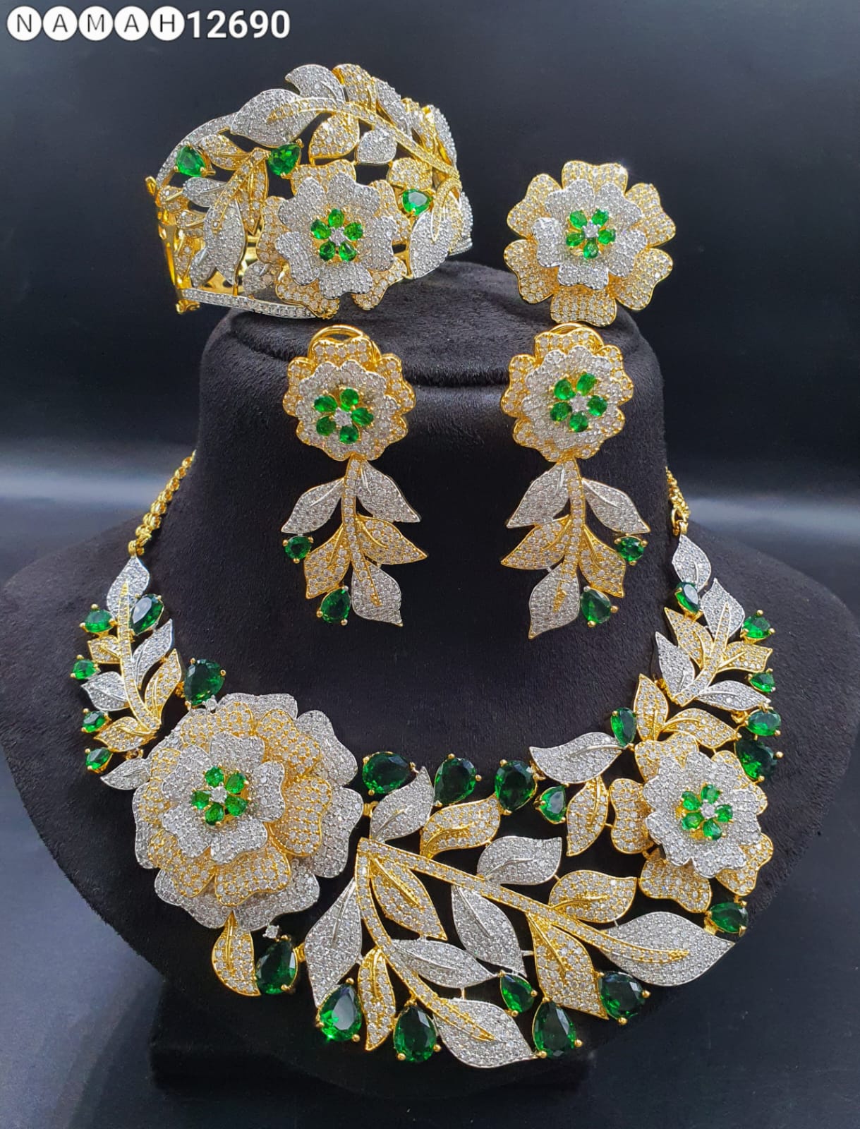 American Diamond Necklace Set