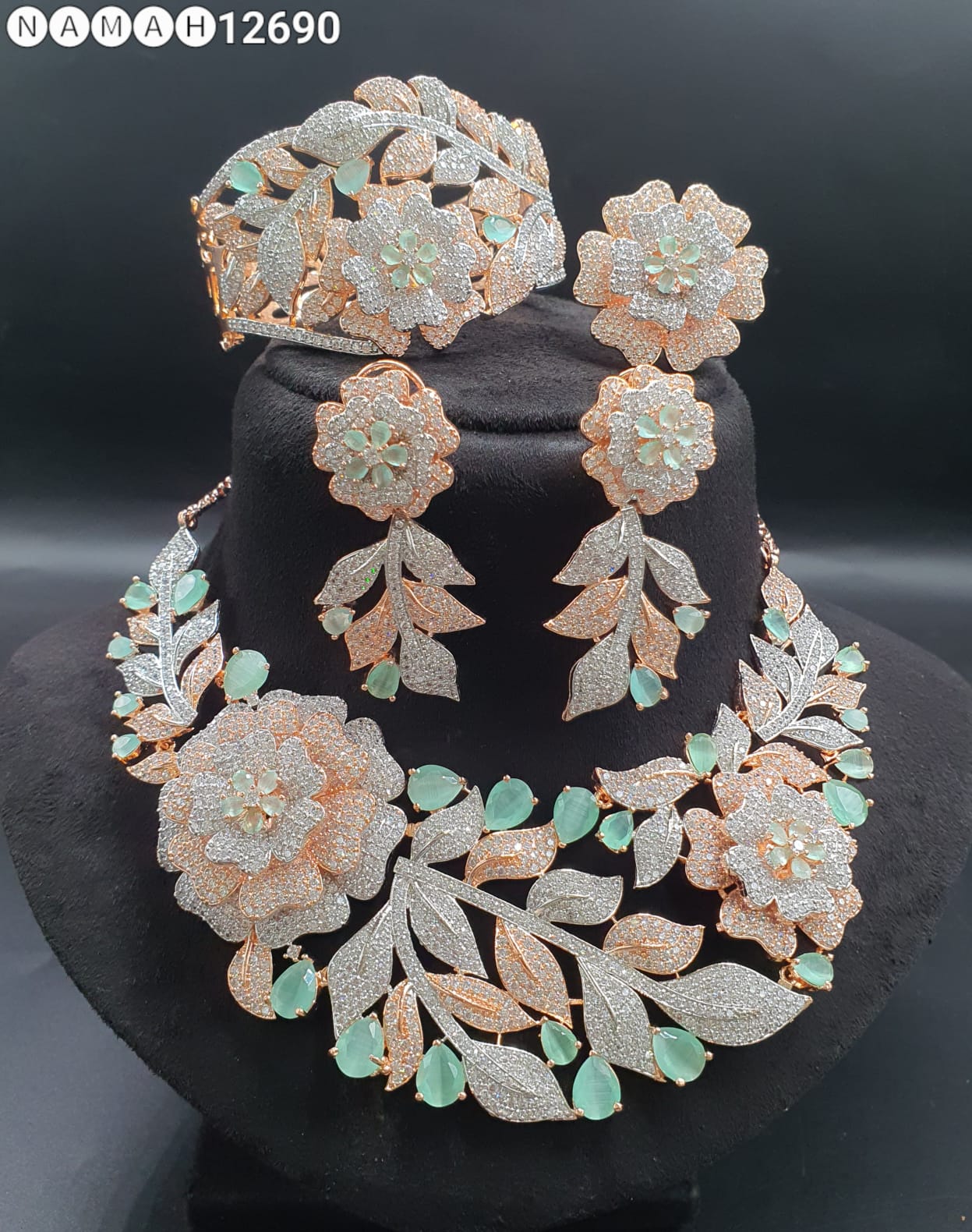 American Diamond Necklace Set