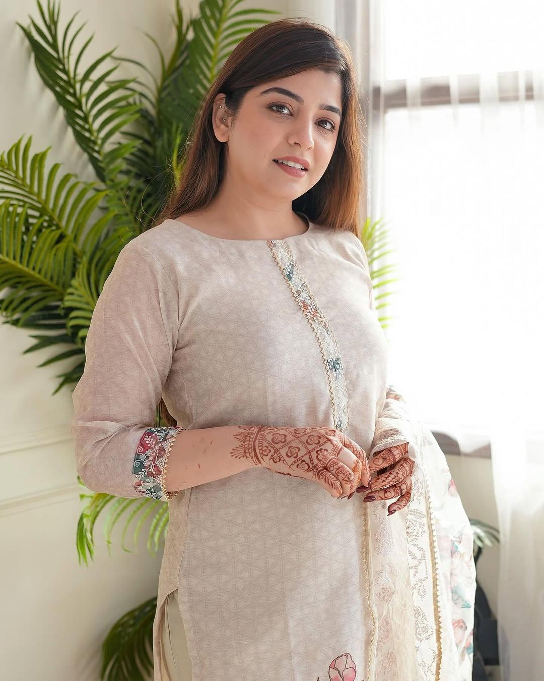 Blue Pure Lilan Silk Flared Kurti Pant Dupatta Set