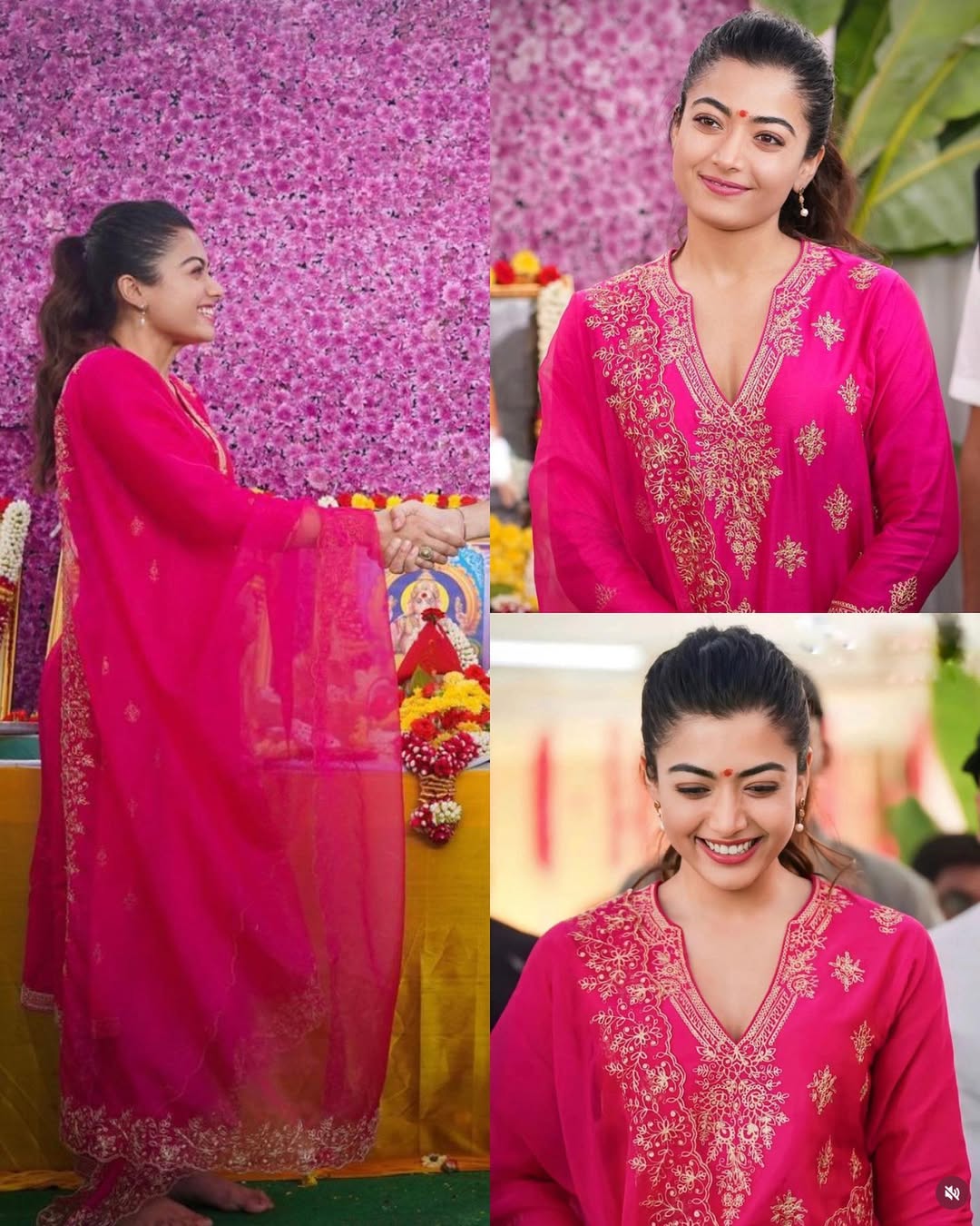 Pink Pure Berry Silk Heavy Embroidery Pant Dupatta Set