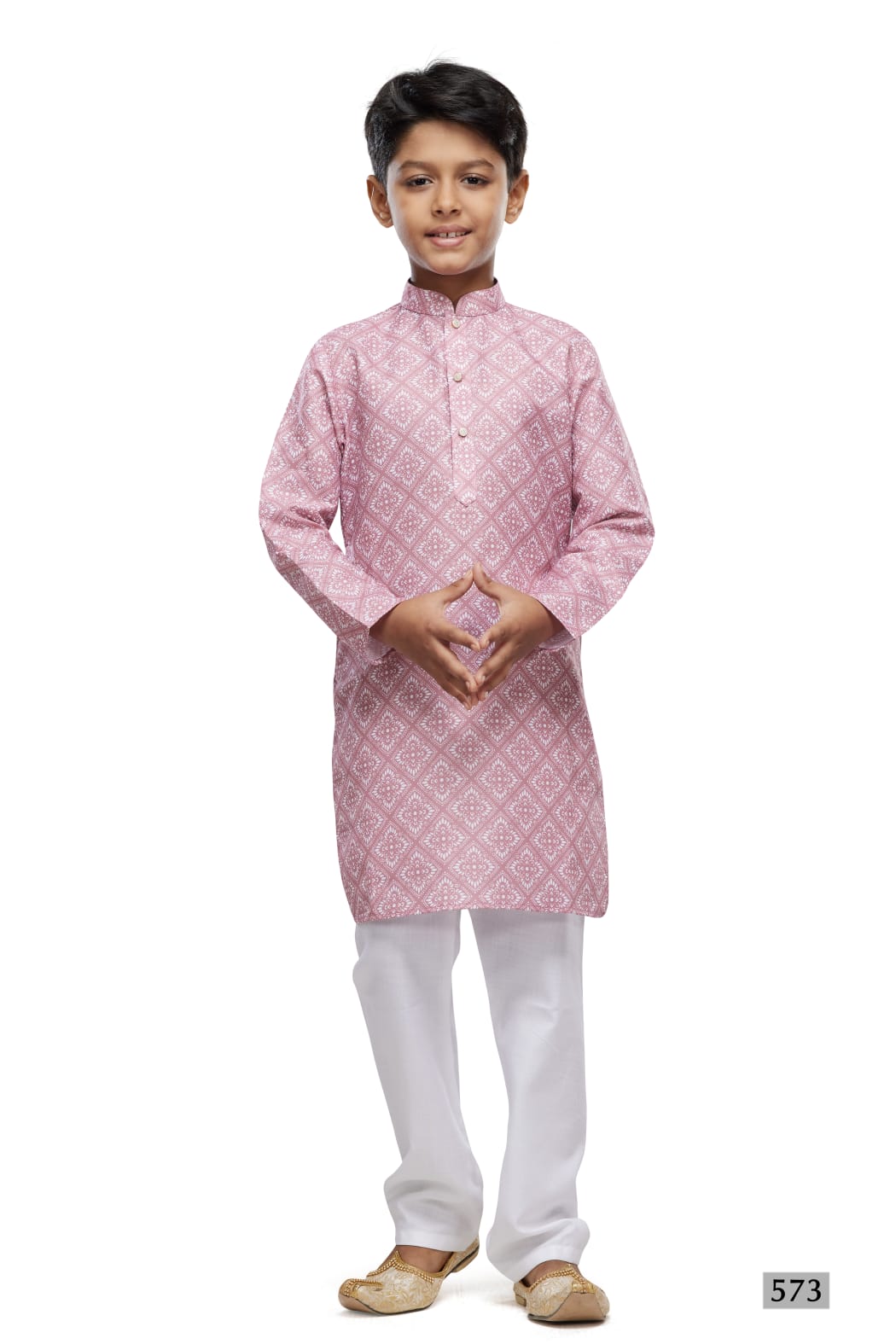 Onion Pure Soft Art Banarasi Silk Digital Print Boys Kurta Pajama