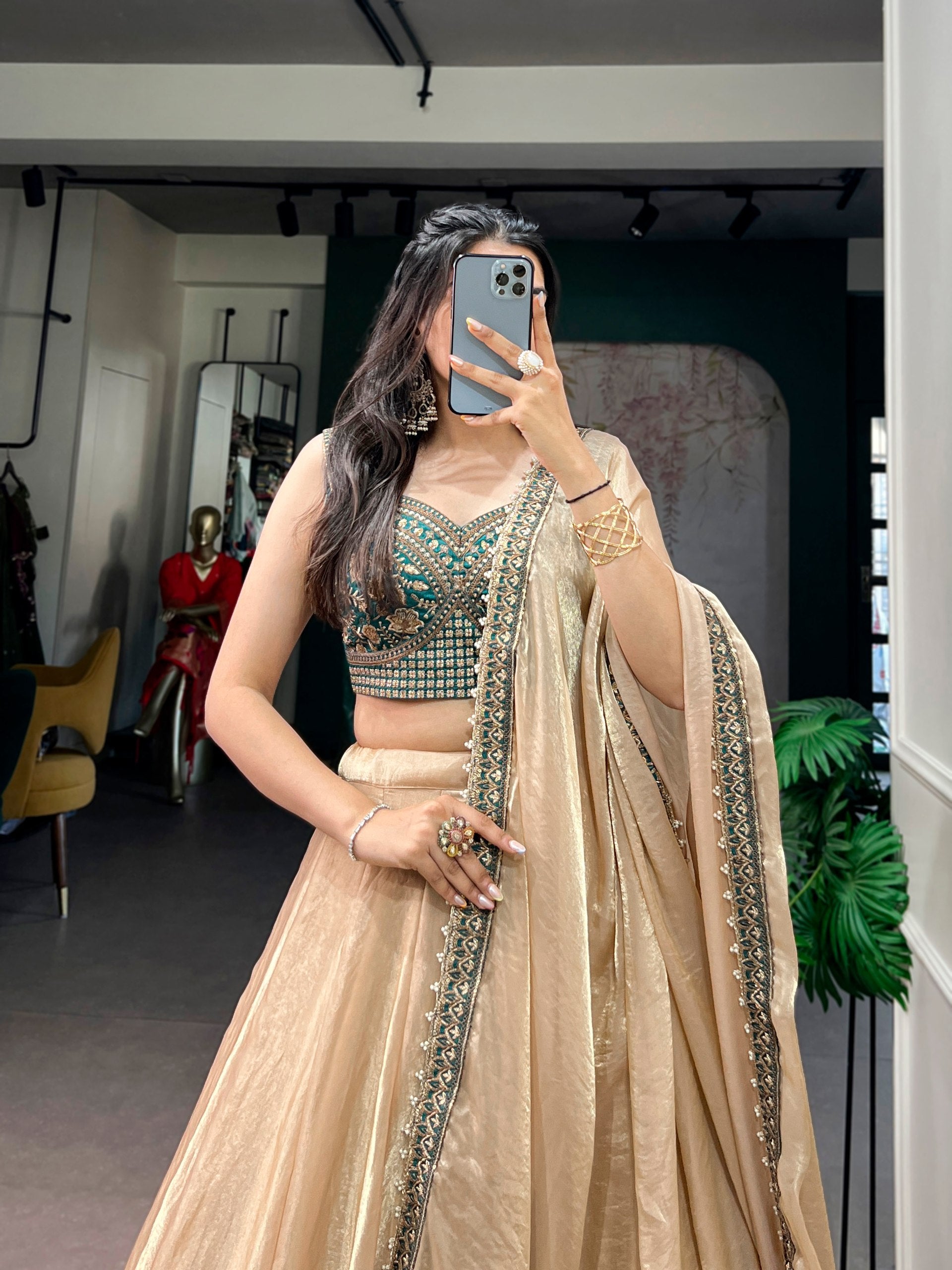 Chiku Pure Frendy Silk Navratri Lehenga Choli