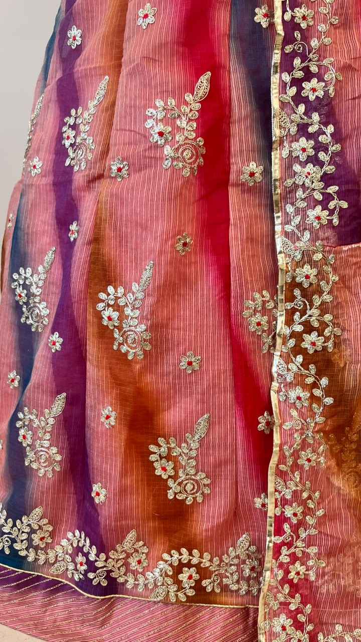 Pink Pure Soft Kota Doriya Gotta Patti Rajasthani Rajputi Lehenga Choli
