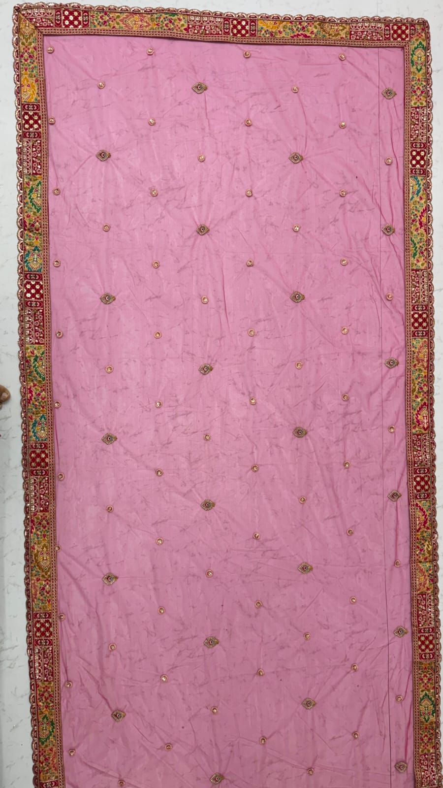 Rani Pure Soft Banarasi Gadhwal Silk Multi Thread Embroidery Sequins Work Bridal Lehenga Choli