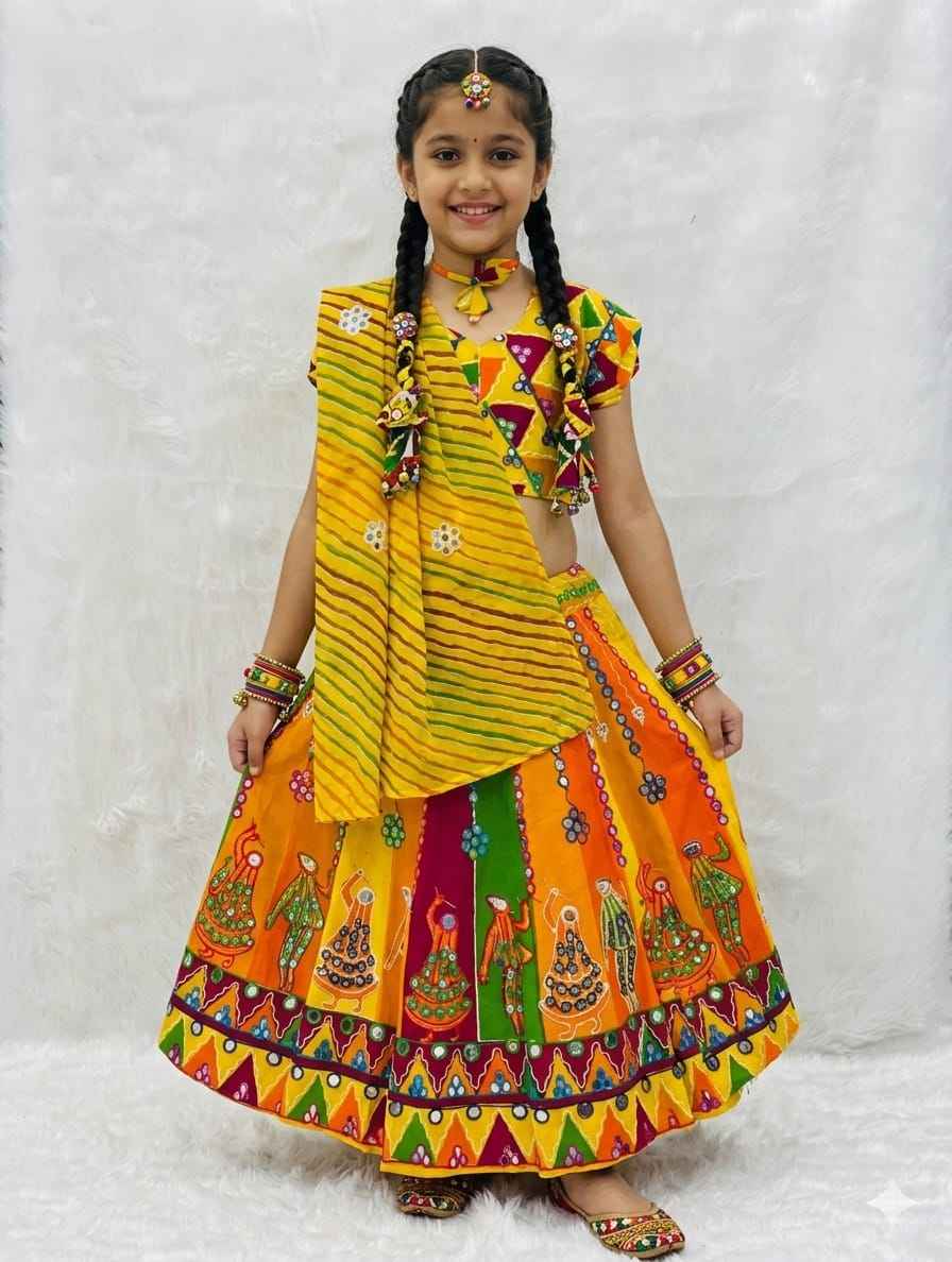 Multi Pure Reyon Cotton Embroidery Thread & Mirror Work Kid&