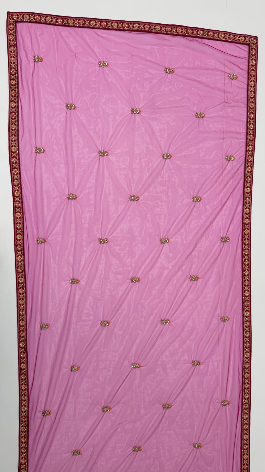 Pink Pure Premium Silk Heavy Beads & Motif Dori Embroidery Zari Sequins Hand Work Bridal Lehenga Choli