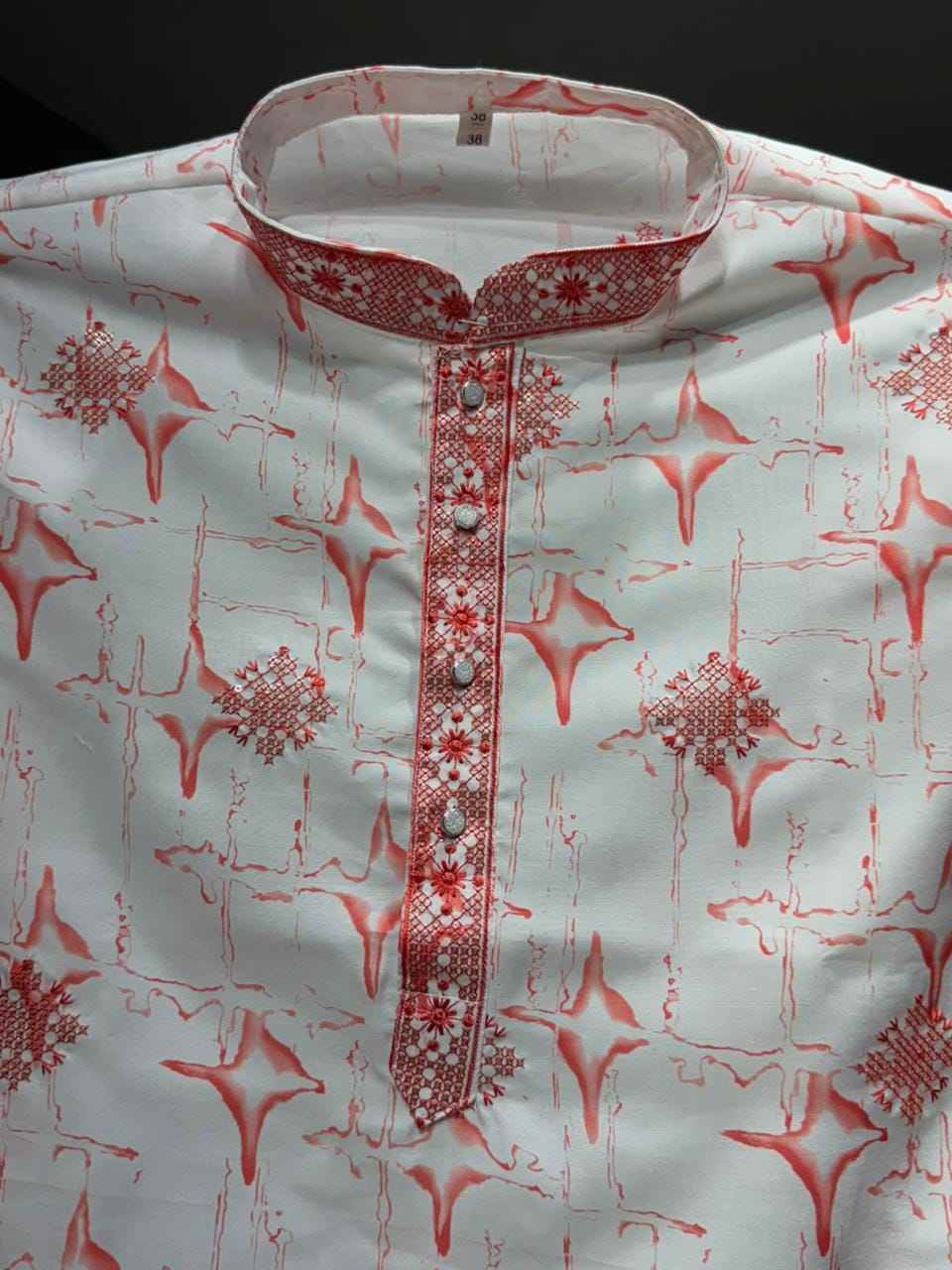 Pink Pure Star Silk Heavy Embroidery Sequins Work Kurta Pajama