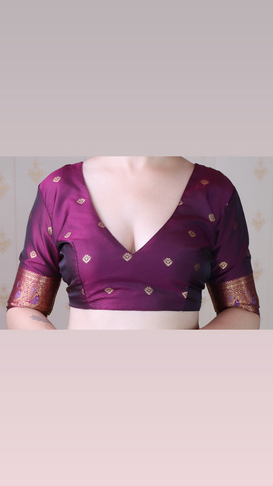 Lavender Soft Silk Banarasi Peacock Zari Woven Saree Kanjivaram Saree Anant Tex Exports Pvt.Ltd..