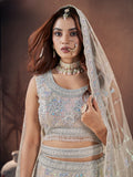 Designer Wedding Lehenga with Handworked Premium Net Fabric