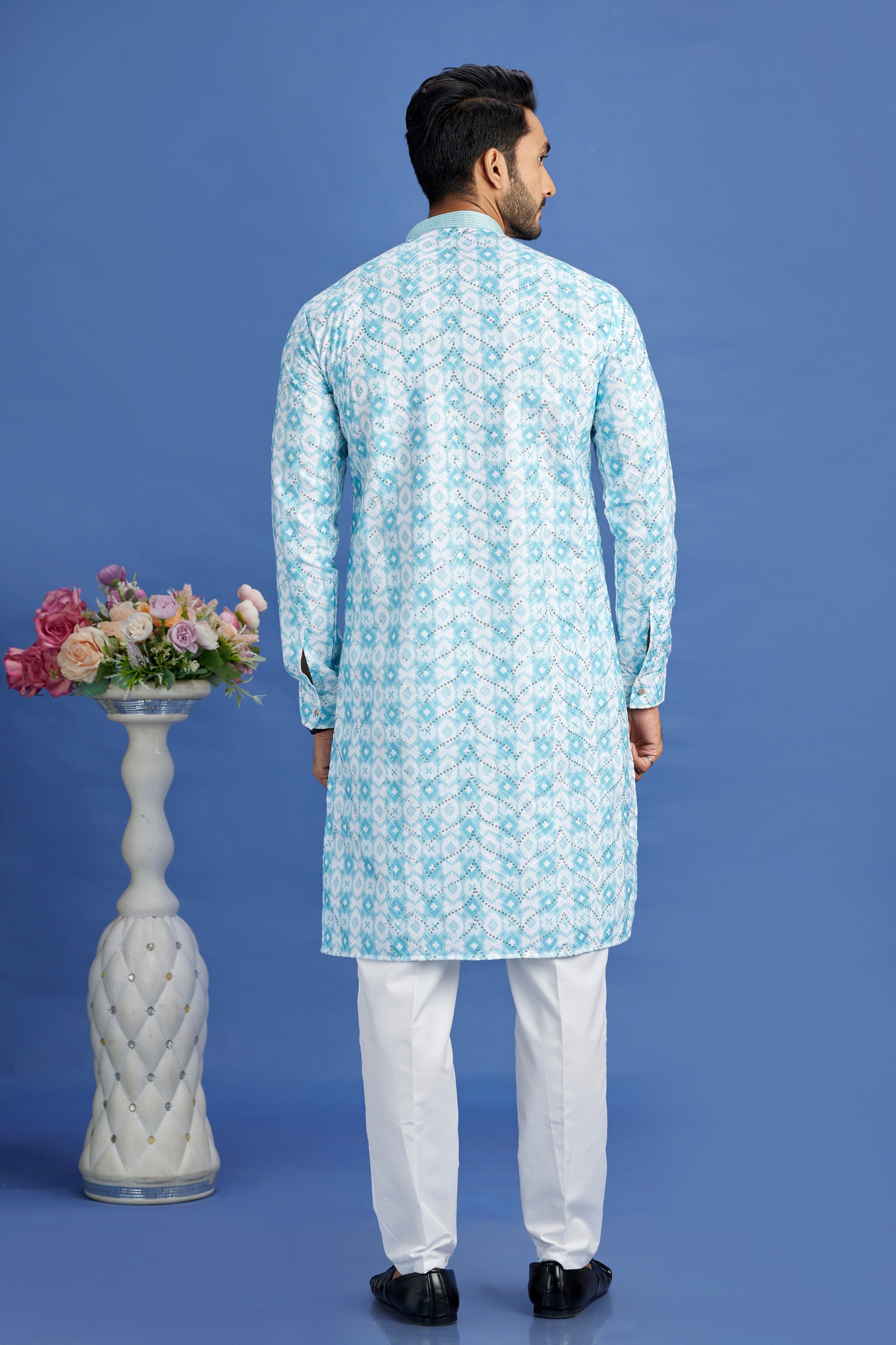 Pintux embroidered kurta for men