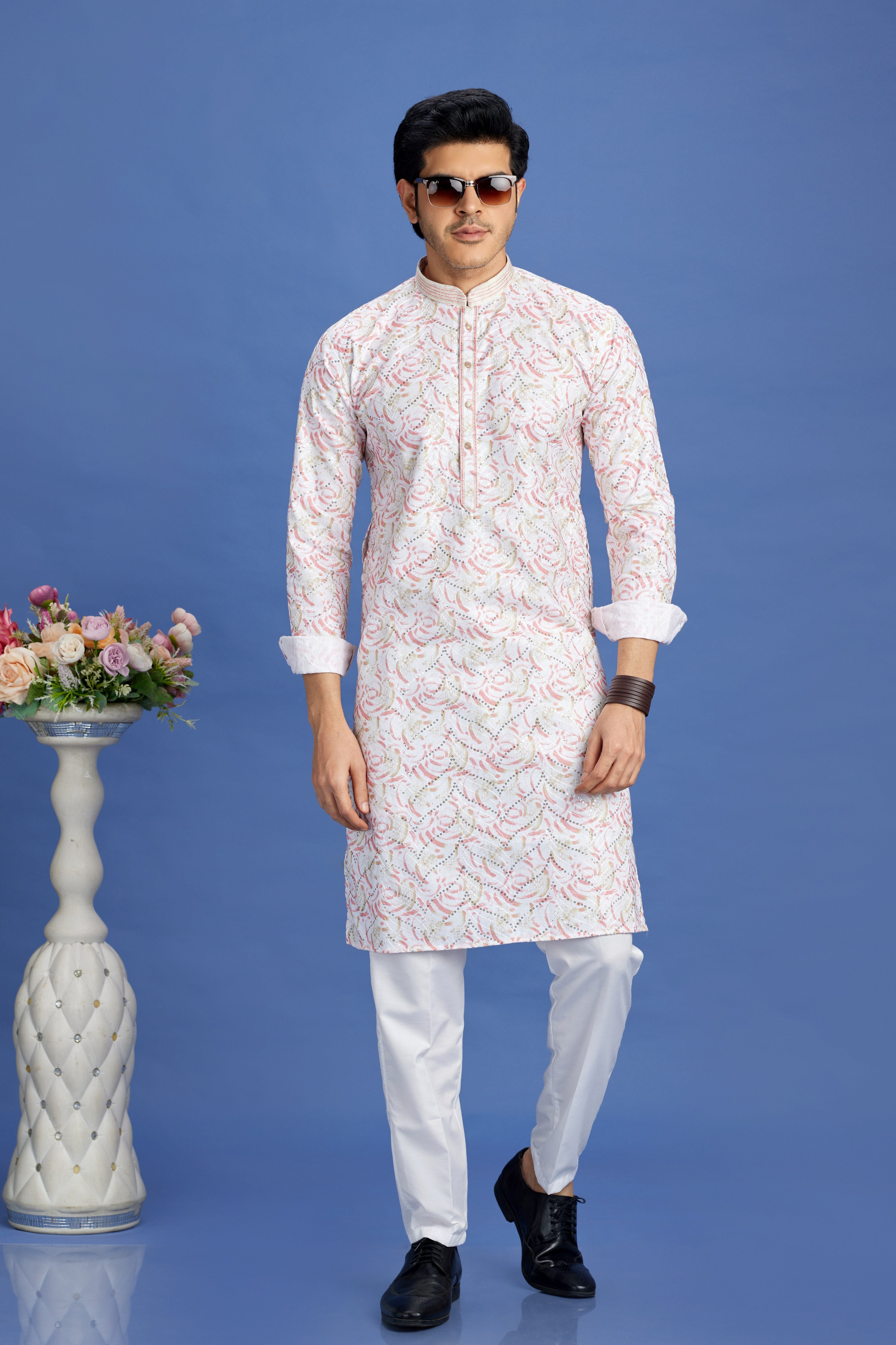 Designer cotton kurta for men