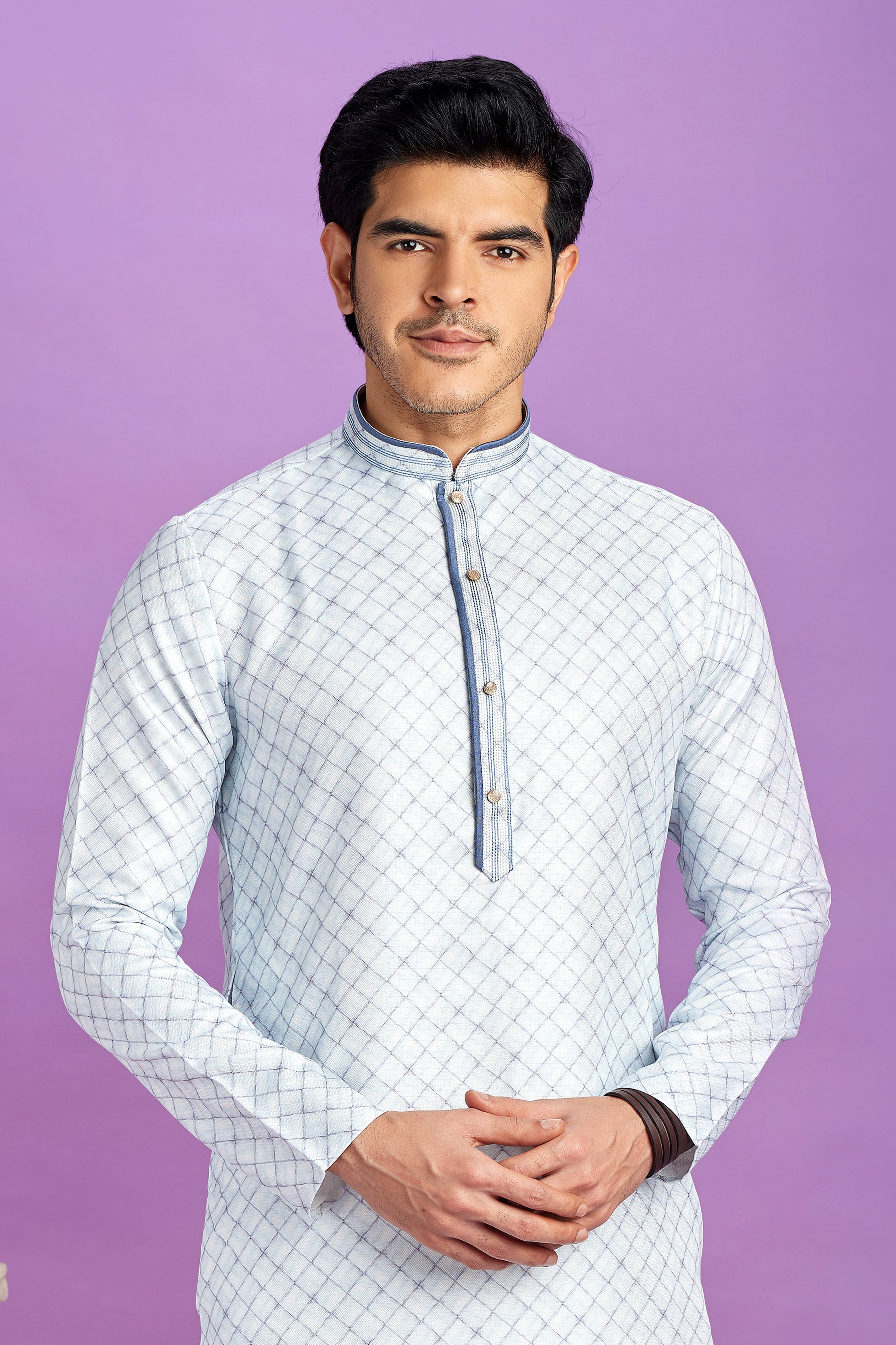 Semi cotton pintux churidar set