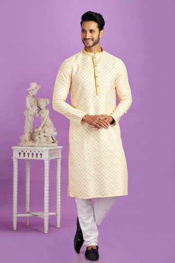yellow kurta pajama men