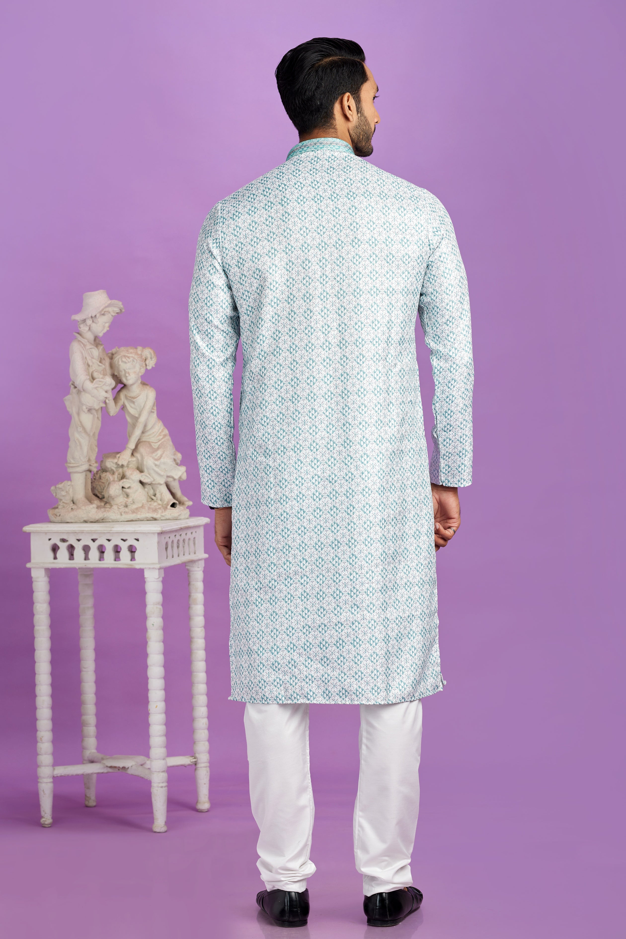 kurta pajama blue colour