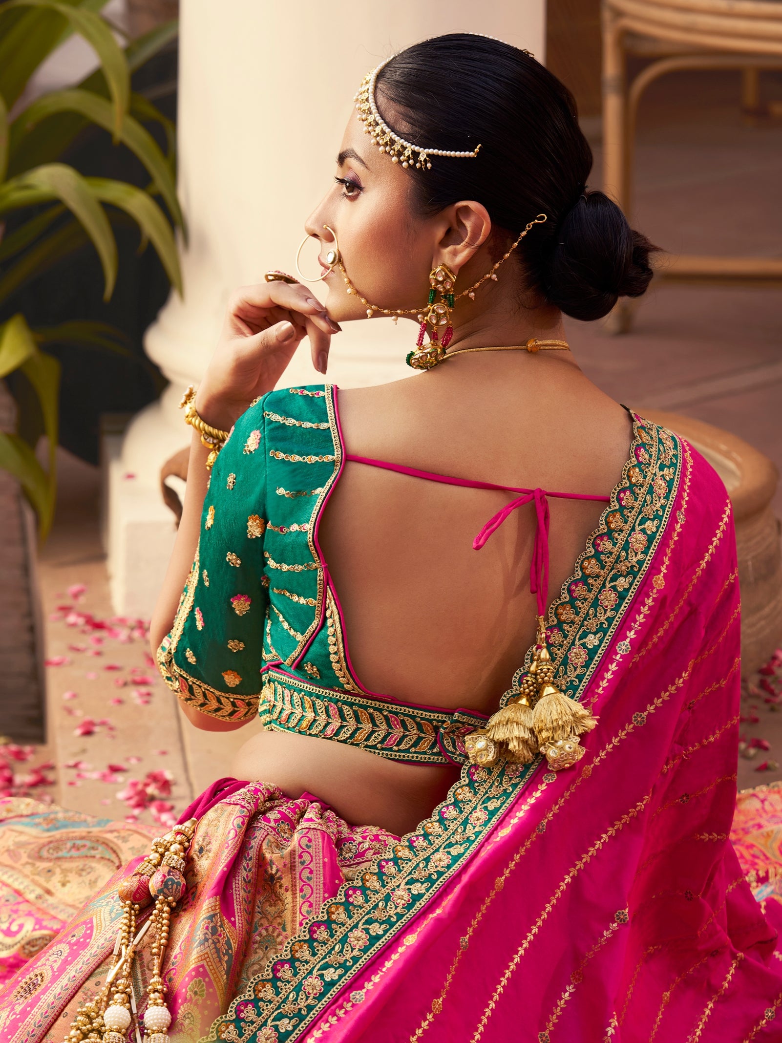 Cutwork Zarkan wedding lehenga
