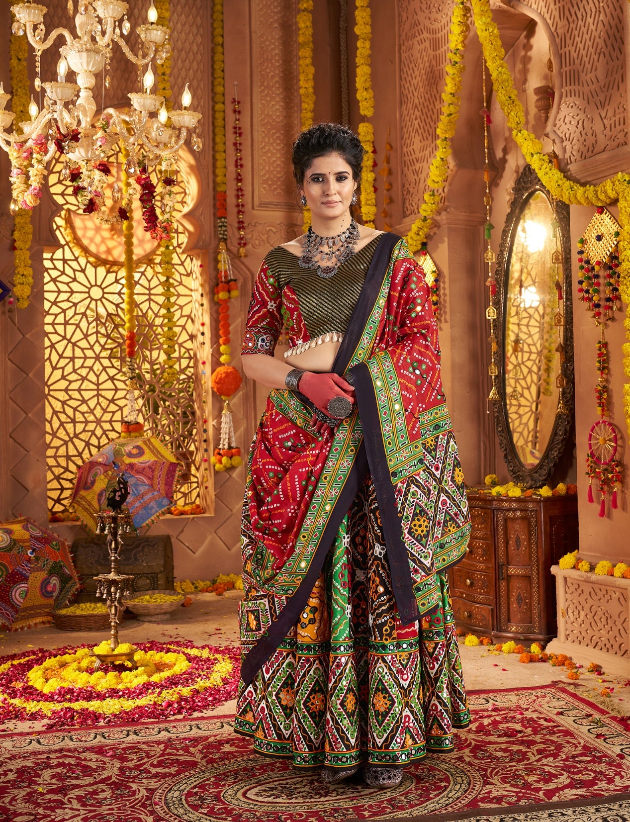 Traditional garba lehenga for women