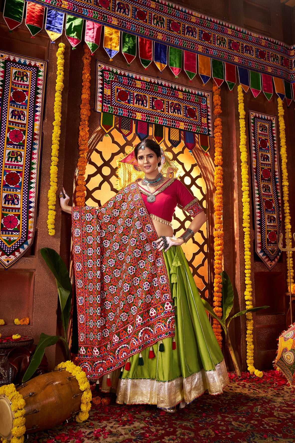 Lightweight festival lehenga outfit