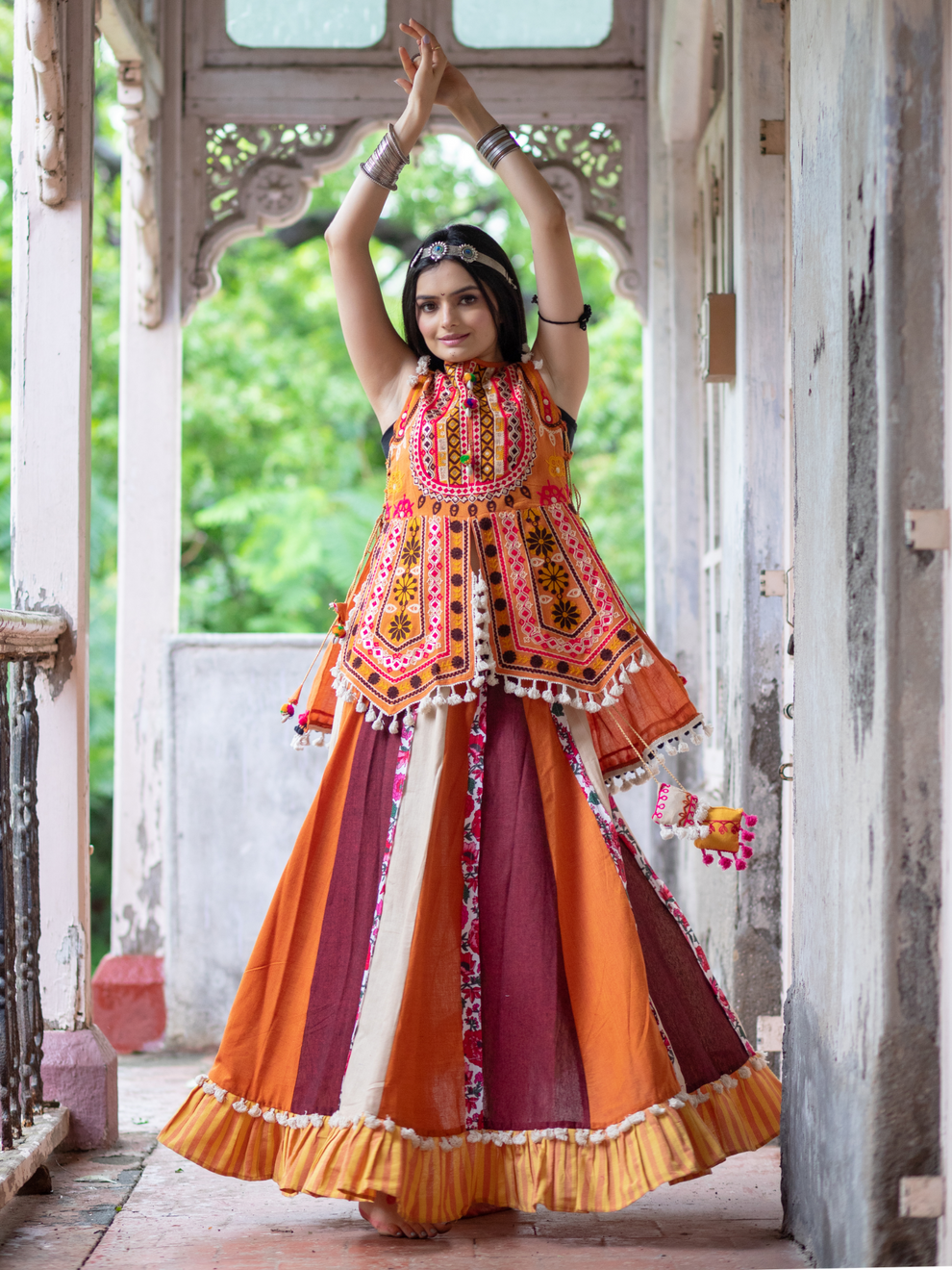 Navratri Garba Garba Special Kedia and Tulip Pants for Women&