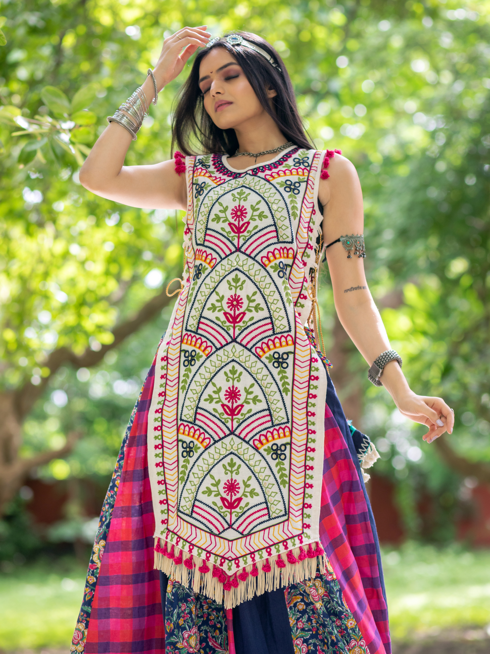 Navratri Garba Garba Special Kedia and Tulip Pants for Women&