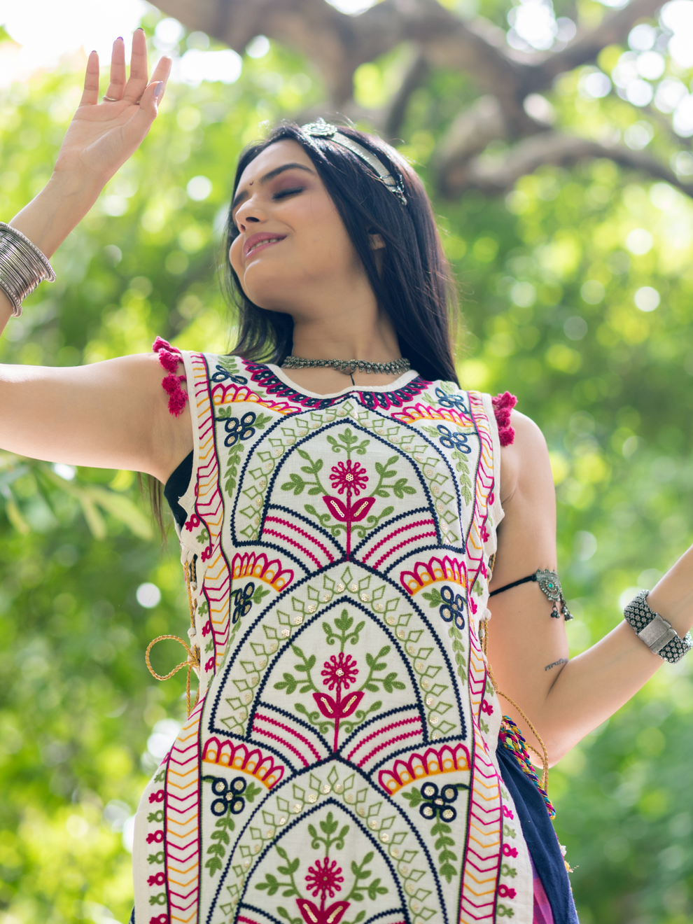 Navratri Garba Garba Special Kedia and Tulip Pants for Women&