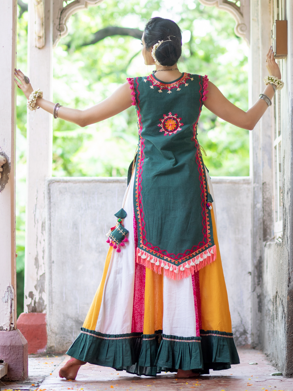 Navratri Garba Garba Special Kedia and Tulip Pants for Women&