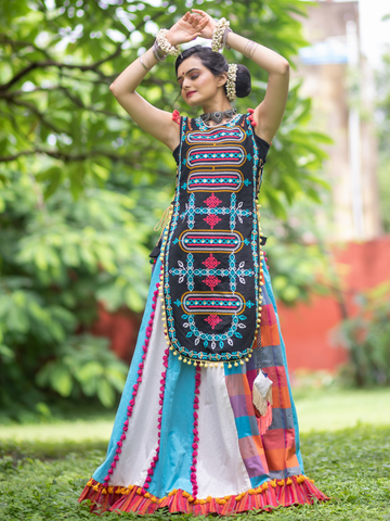 Navratri Garba Garba Special Kedia and Tulip Pants for Women's