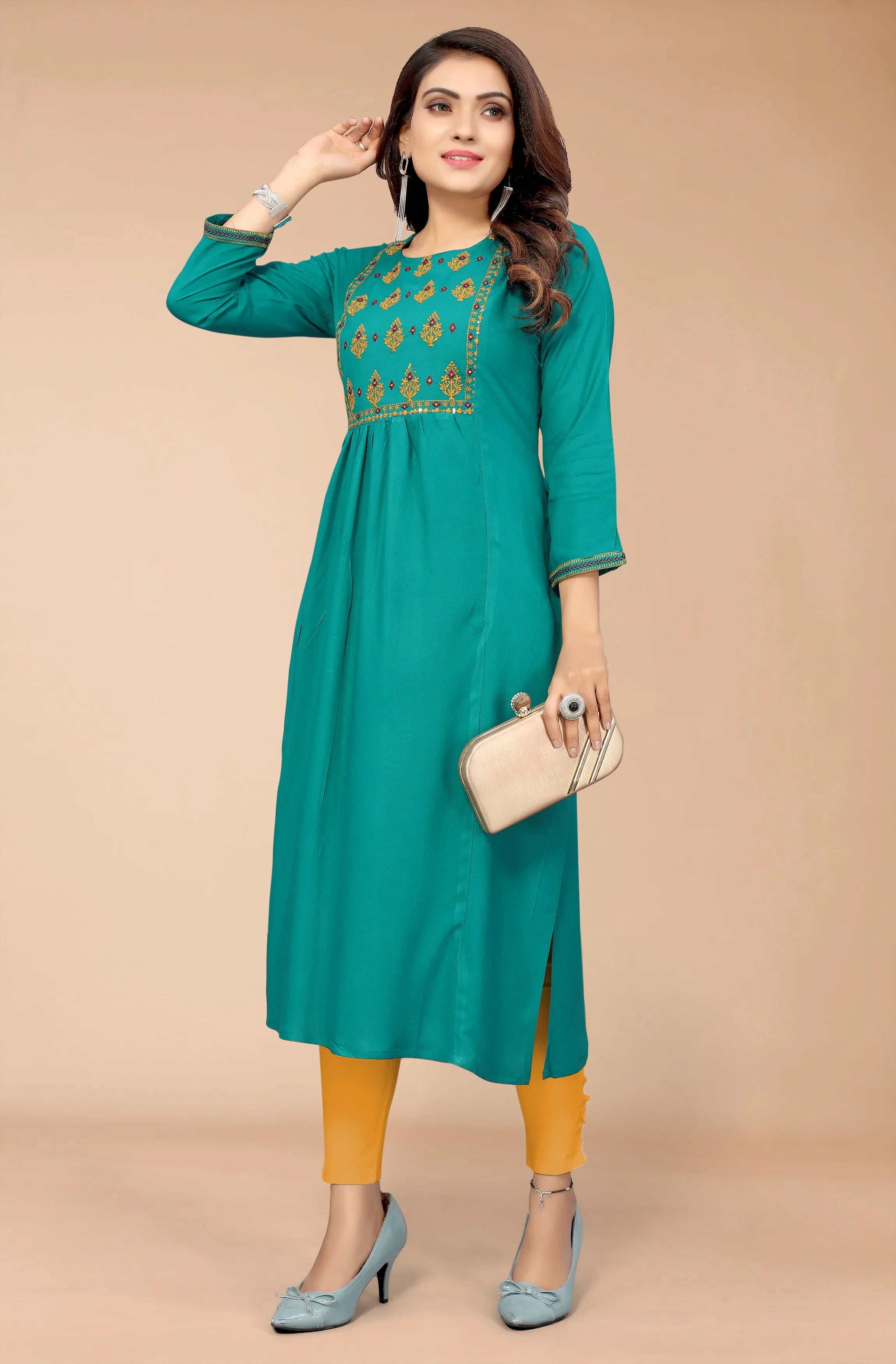HIMANSHI VOL 03 FESTIVE WEAR KURTI - Anant Exports
