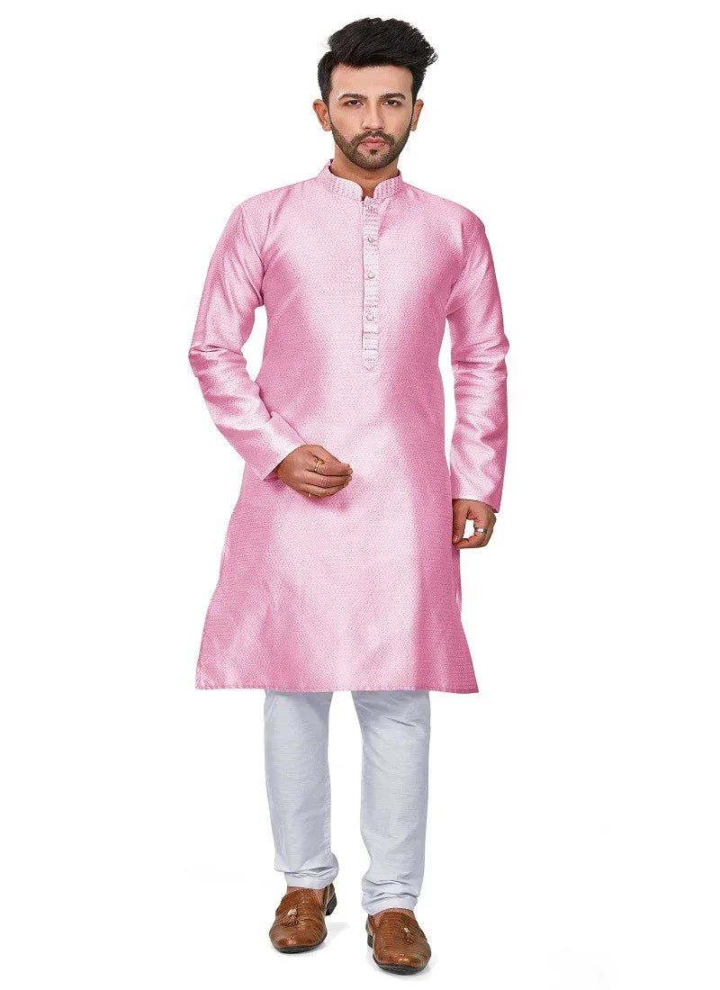 Pink Colour RFSK 009 Kurta Pajama - Anant Exports