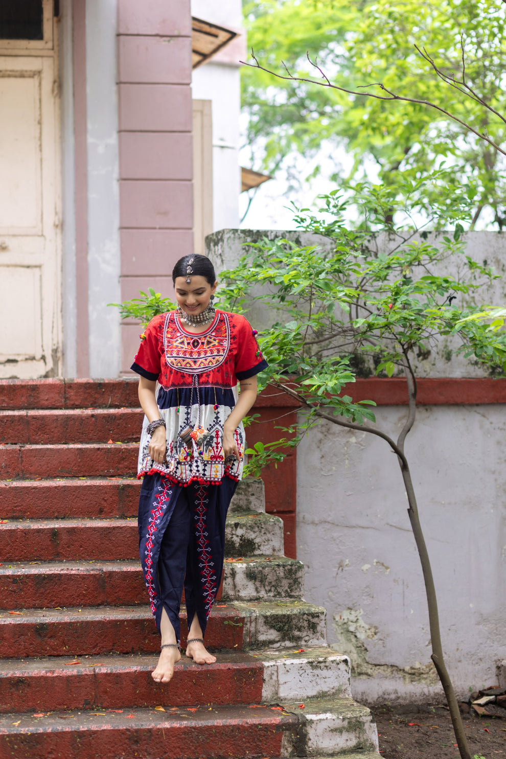 Navratri Garba Garba Special Kedia and Tulip Pants for Women&