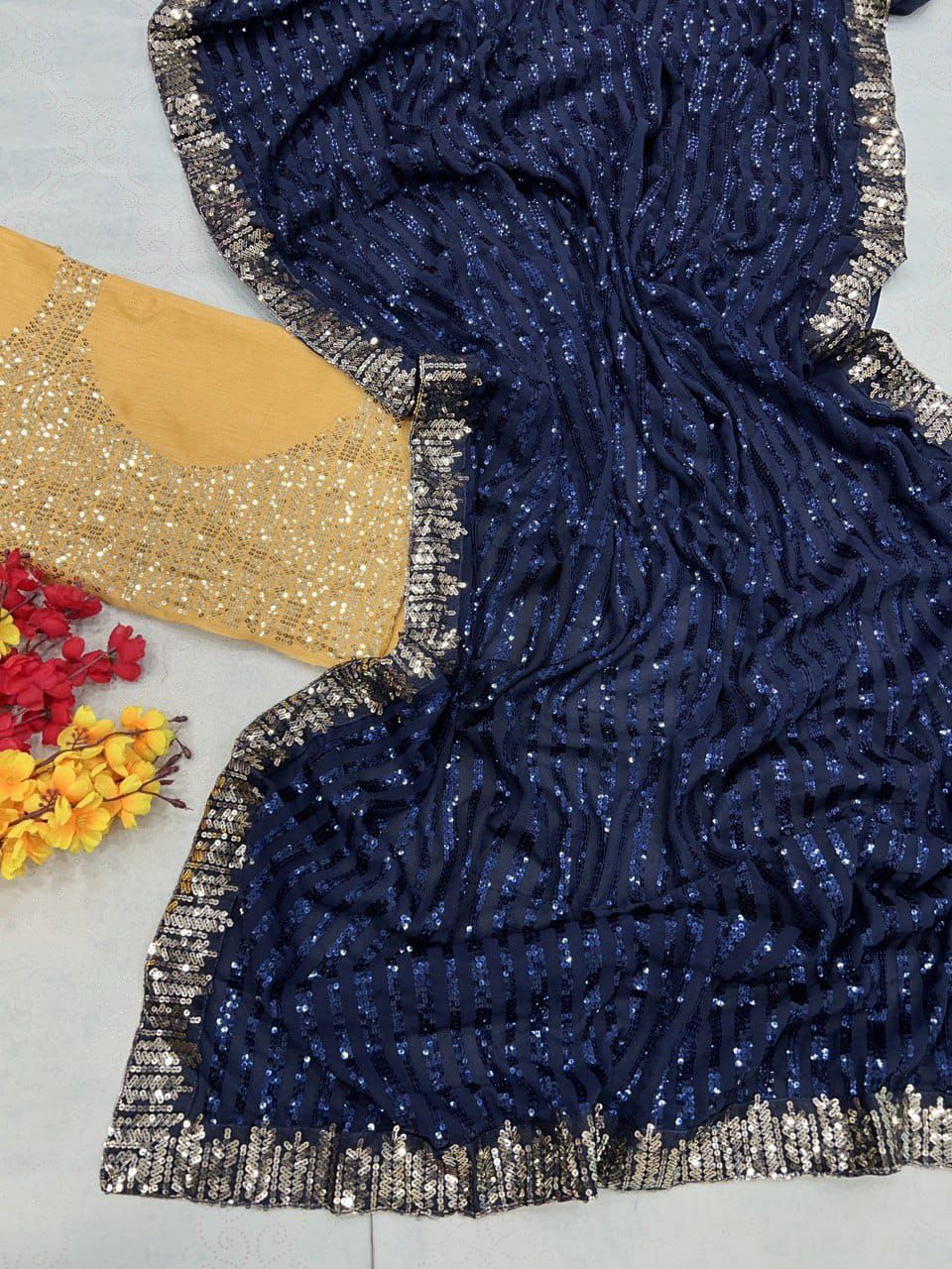 Sequins Saree