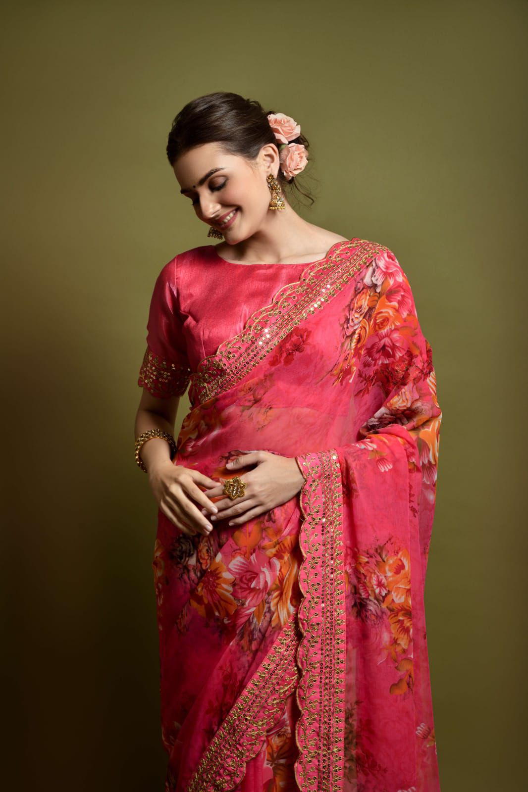 Sequins Saree