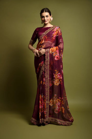 Sequins Saree
