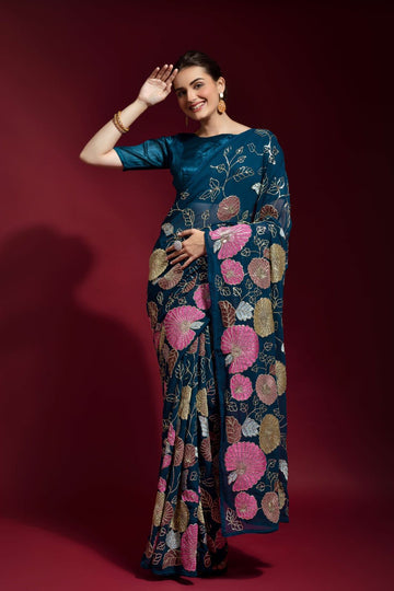 Sequins Saree